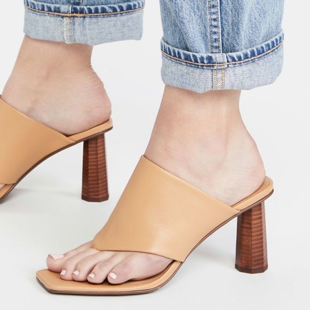 SENSO Nina Leather Heels Nude US 10.5 Chunky Heels - Picture 2 of 13